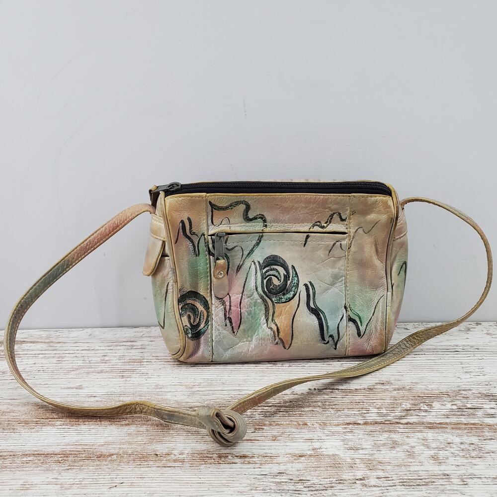 Botary Hand Painted Leather Purse